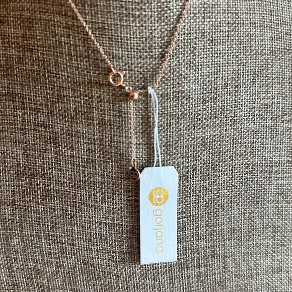 Gorjana NWT Chloe Adjustable Necklace - Rose Gold - Picture 8 of 8